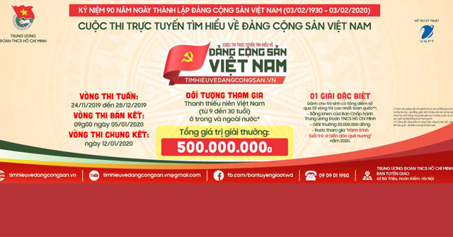 Cuộc thi trực tuyến tìm hiểu về Đảng Cộng sản Việt Nam