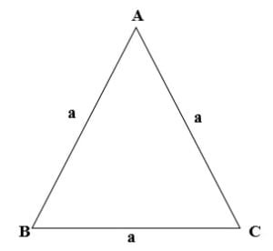 Công thức tính diện tích S tam giác đều