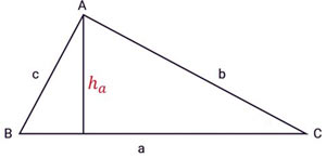 Công thức tính diện tích S tam giác thường