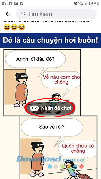 Nhấn để chơi và bắt đầu tạo ảnh