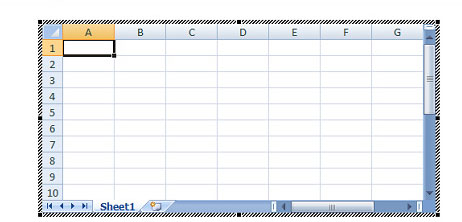 Giao diện chèn file Excel vào Word