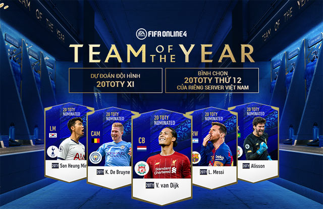 Danh sách đề cử vào Team Of The Year 2020