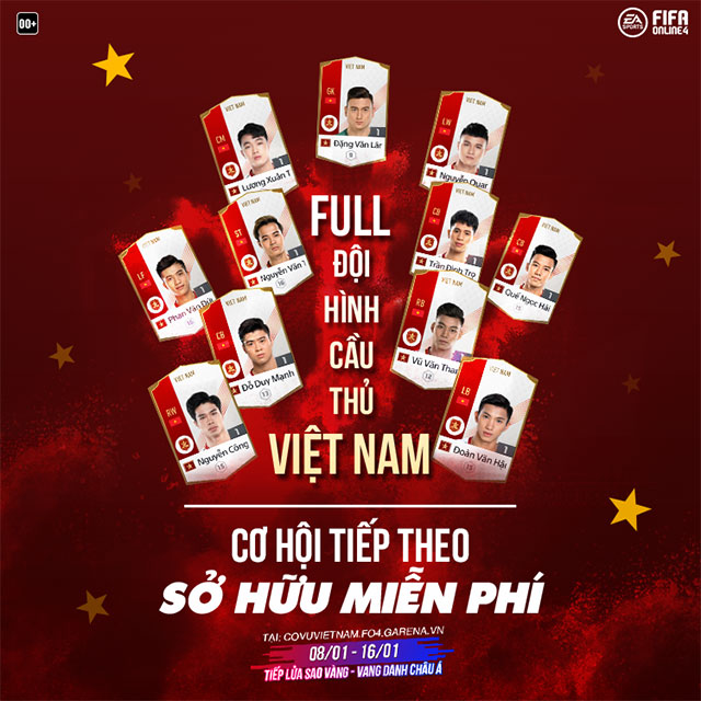 Đội hình 11 cầu thủ Việt Nam