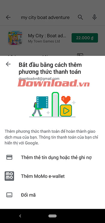 Chọn phương thức thanh toán