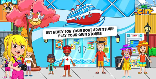 Giao diện chơi game My City: Boat Adventures