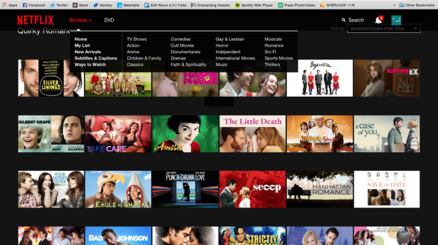 Netflix có rất nhiều danh mục, thể loại phim khác nhau nhưng bị ẩn đi 