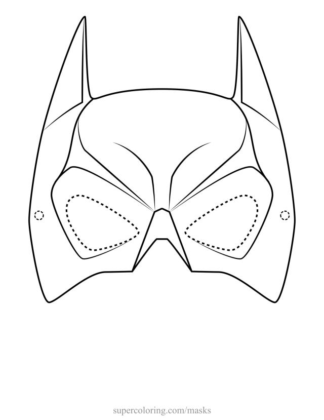 Tranh Tô Màu Mặt Nạ Hoạt Hình - Tô Màu Mặt Nạ Doremon, Người Nhện, Batman,  Vv