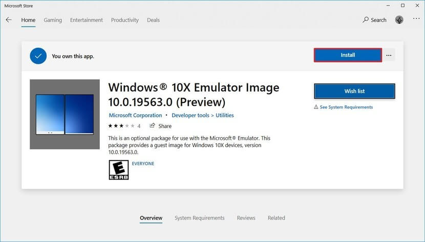 Download bản sao Windows 10X