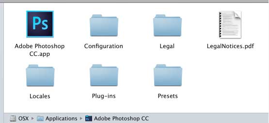 Thư mục cài đặt plugin TinyPNG với Photoshop