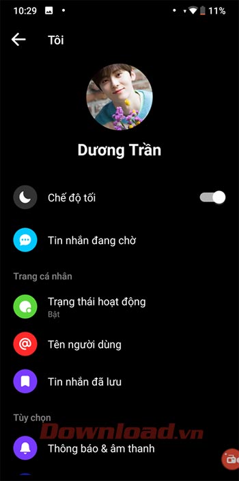 Chế độ nền tối