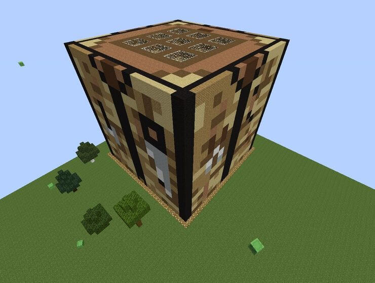 Đặt các khối vuông cạnh ngọn đuốc trong Minecraft