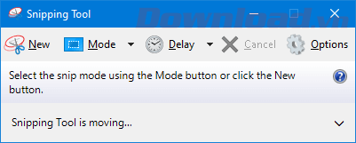 Giao diện của Snipping Tool