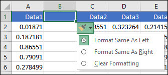 Định dạng hàng & ô trong Excel