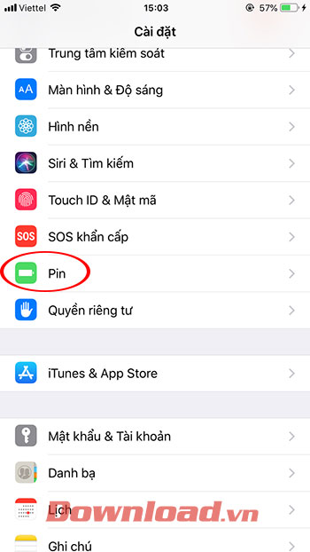 Quản lý Pin trên iPhone