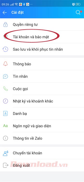 Tài khoản và Bảo mật