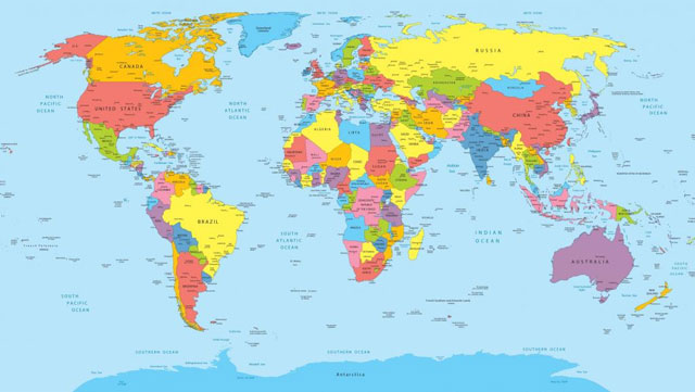 Các Quốc gia và vùng Lãnh Thổ trên Thế giới