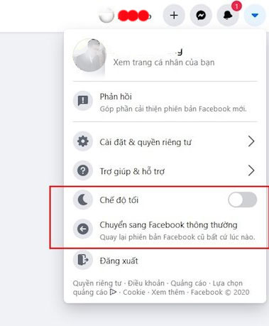 Chuyển về giao diện Facebook cũ