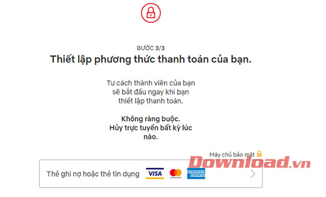 Nhập thông tin email và mật khẩu