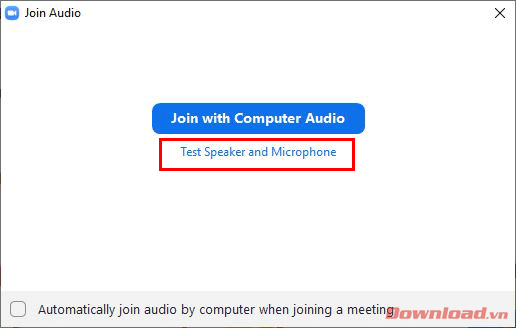 Test Speaker and Microphone