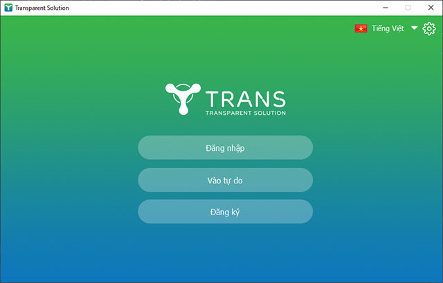 Ứng dụng TranS giao diện tiếng Việt
