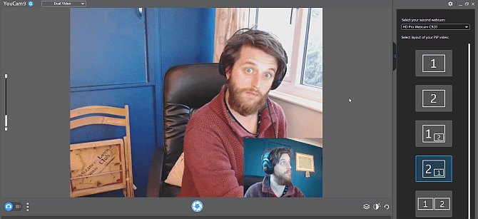YouCam tạo webcam kép cho Skype