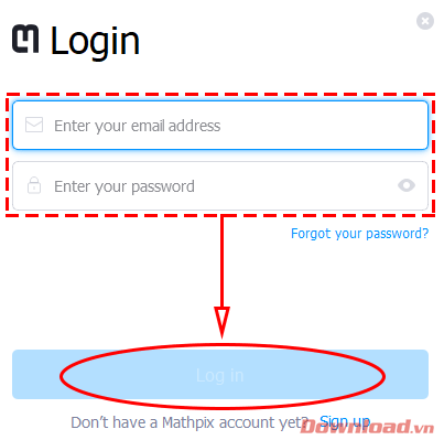 Log in