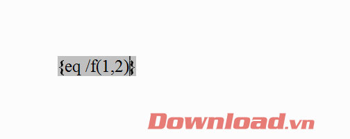 Công thức viết phân số trong Word