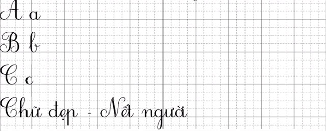 The lined squares on this paper can help you create beautiful, neat and clear letters.)