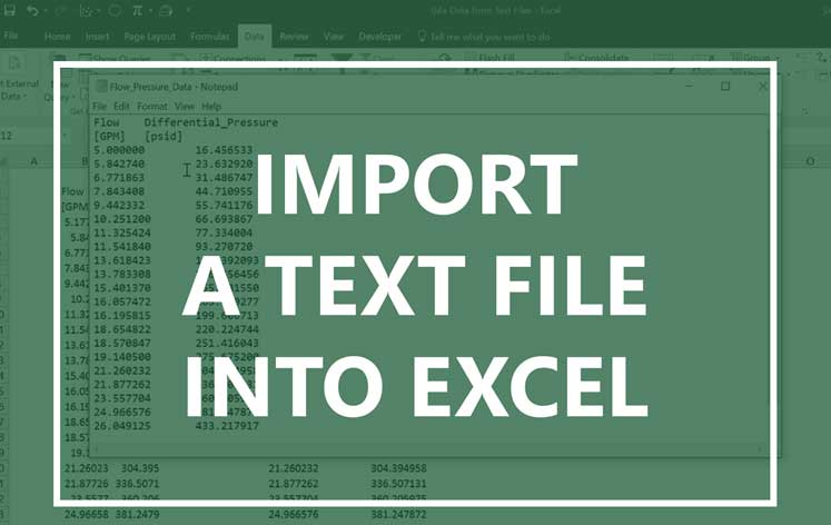 Nhập file text vào Excel