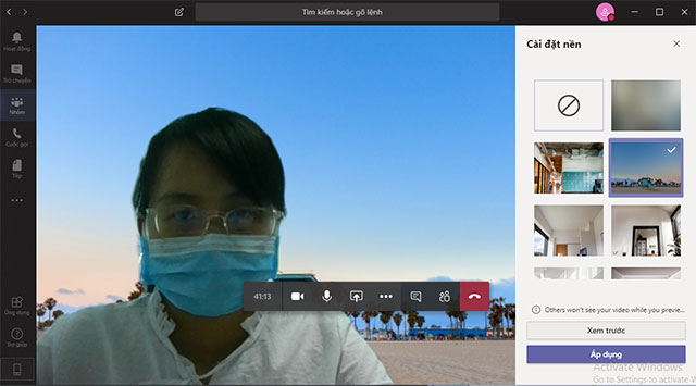 Microsoft Teams: Cách bật nền Background ảo khi gọi video, họp nhóm