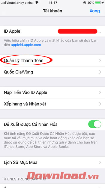 Cach them vi MoMo vao tai khoan ID Apple 23