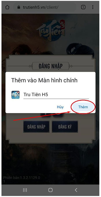 Cach tao shortcut game Tru Tien H5 tren Android 3