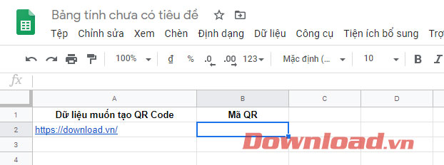 Nhập đường dẫn muốn tạo mã