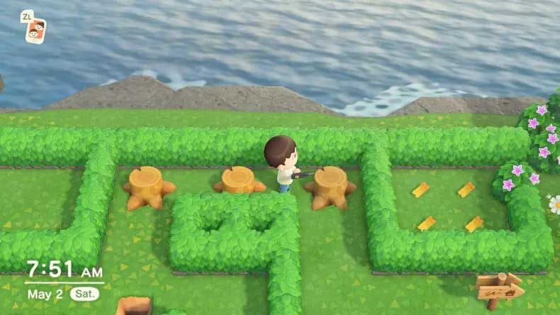 Để lại gốc cây trong Animal Crossing: New Horizons