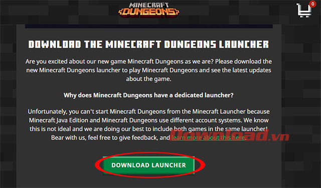 Tải Minecraft Dungeon Launcher