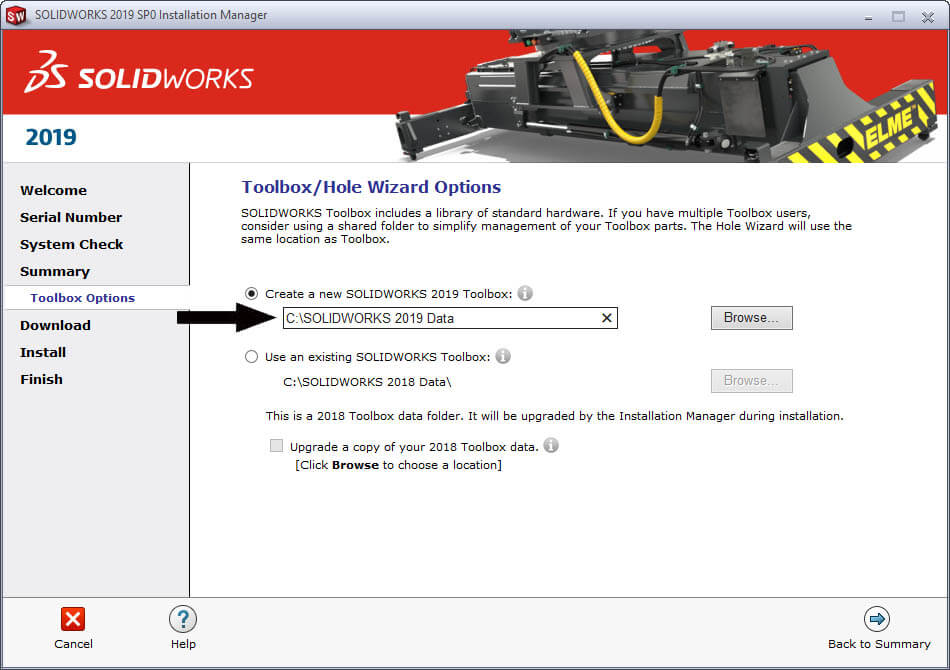 Đổi tên thư mục cài SolidWorks Data