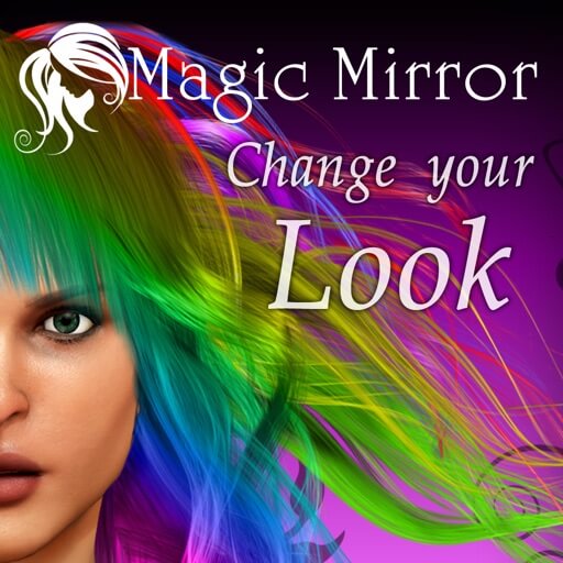 Ứng dụng biến đổi màu tóc ma thuật Magic Mirror cho smartphone