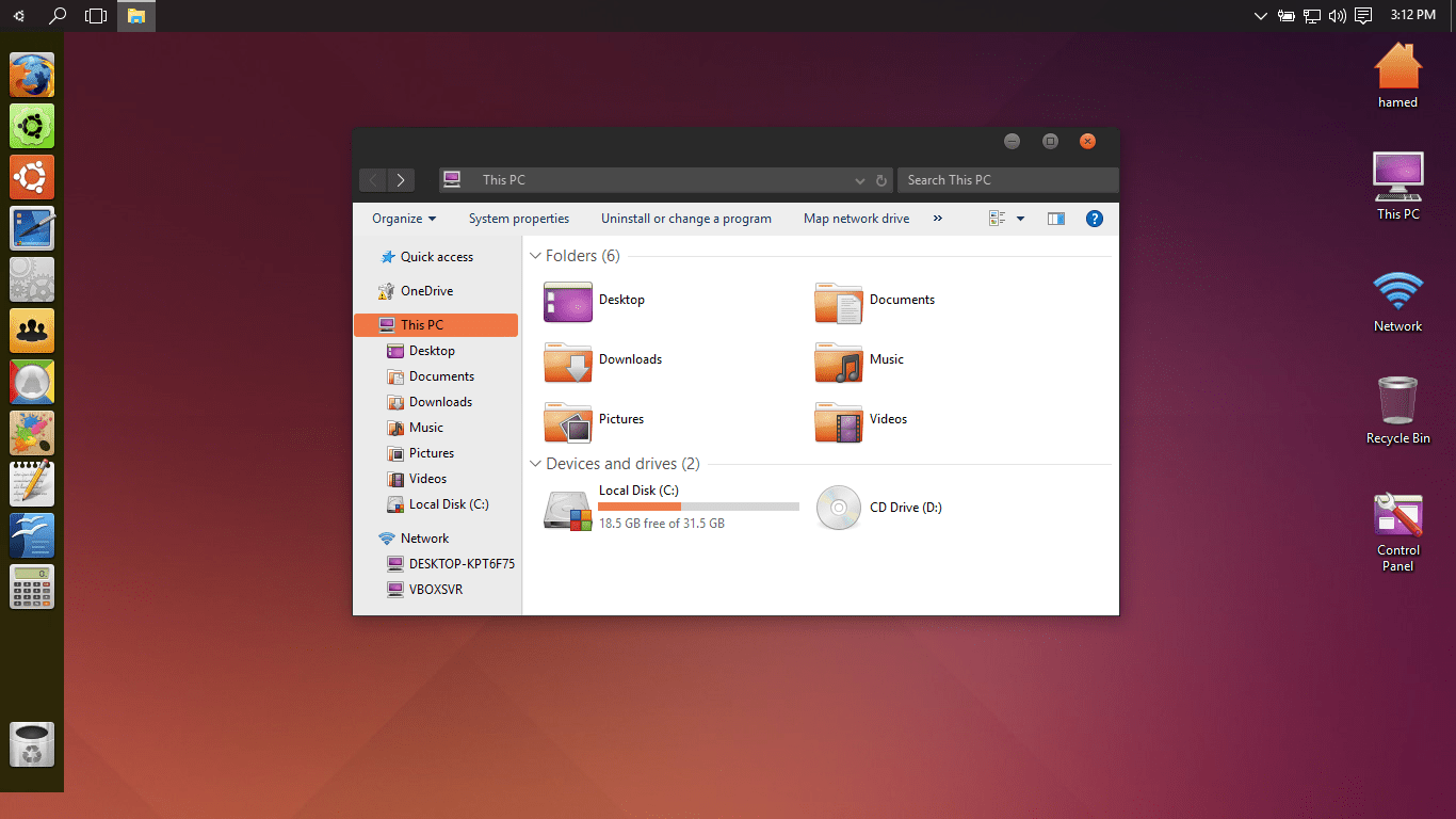 Linux theme