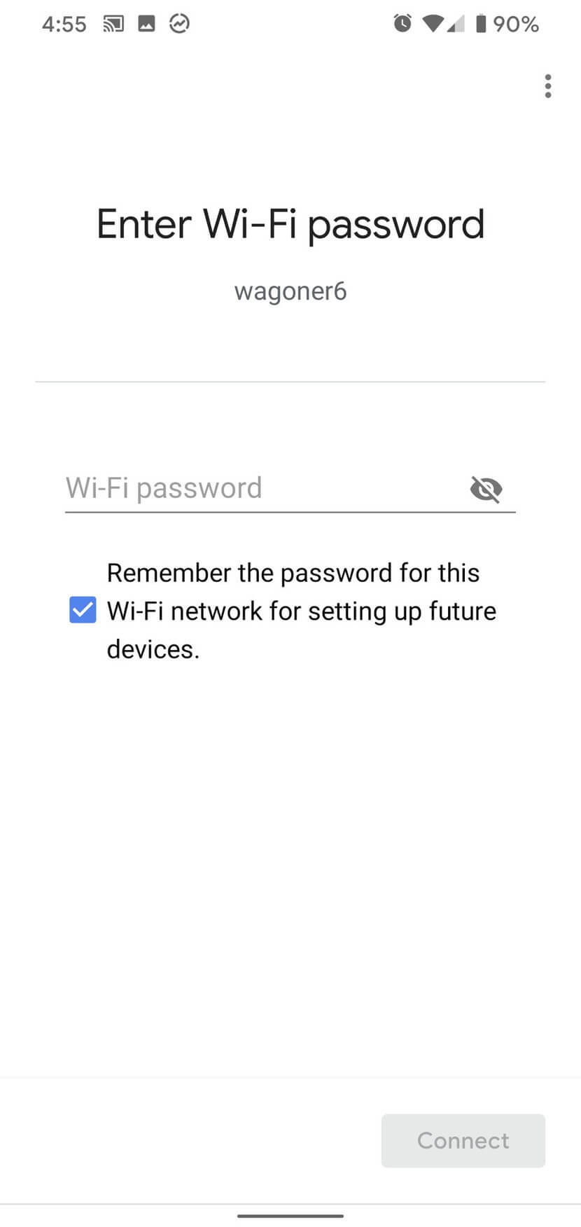 Nhập mật khẩu Wifi