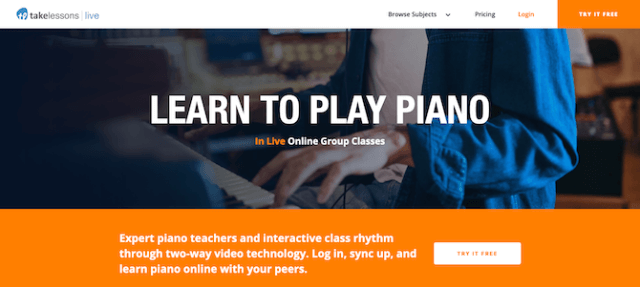 Học piano trên TakeLessons