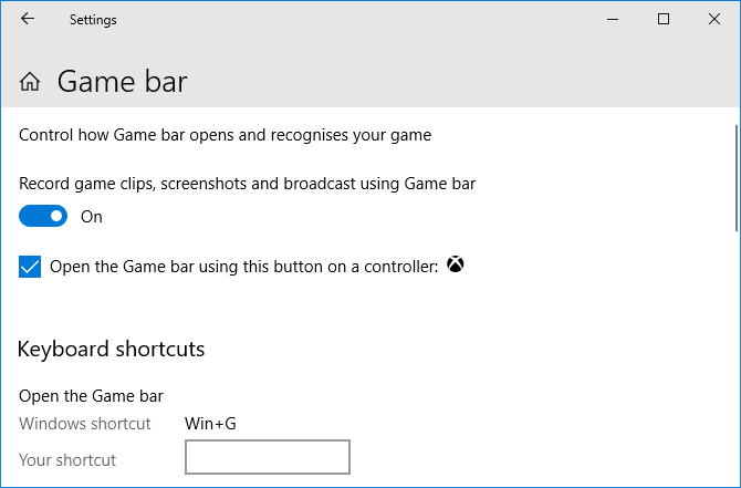 Game Bar trên Windows 10