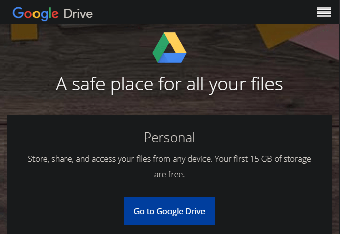 Trang chủ Google Drive