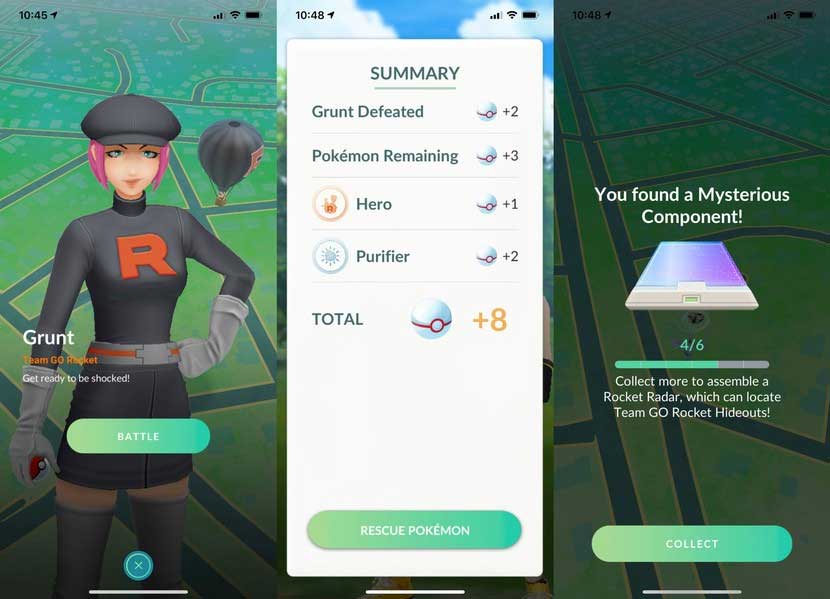 Chỉ số Grunt của đội Rocket trong Pokemon Go