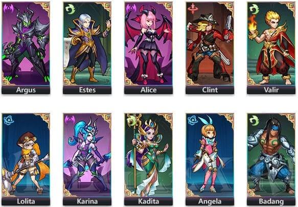 Tướng mạnh cấp 1 trong Mobile Legends: Adventure