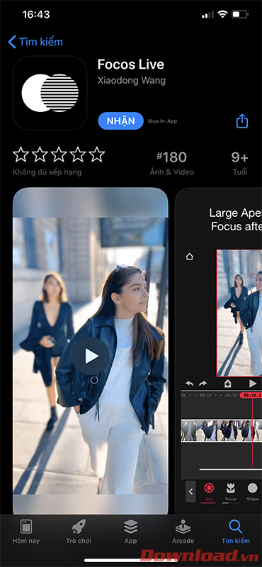 Hướng dẫn quay video xóa phông trên điện thoại iPhone với Focos Live