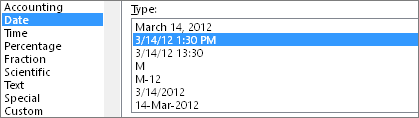 Thiết lập định dạng ngày trong Excel