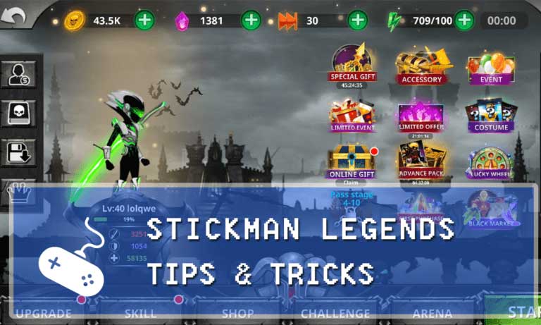 Mẹo chơi Stickman Legends: Shadow Wars nhanh giành chiến thắng