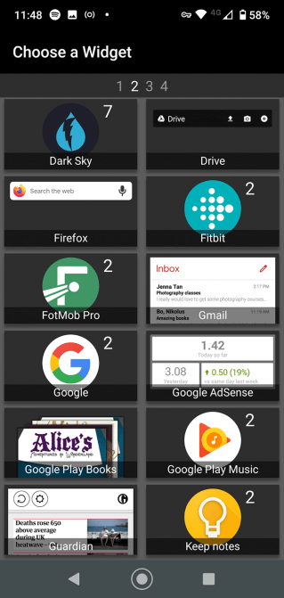 Widget trên Android