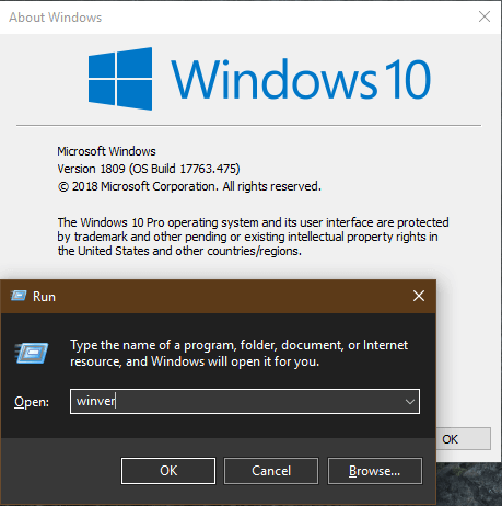 Thông tin về Windows 10