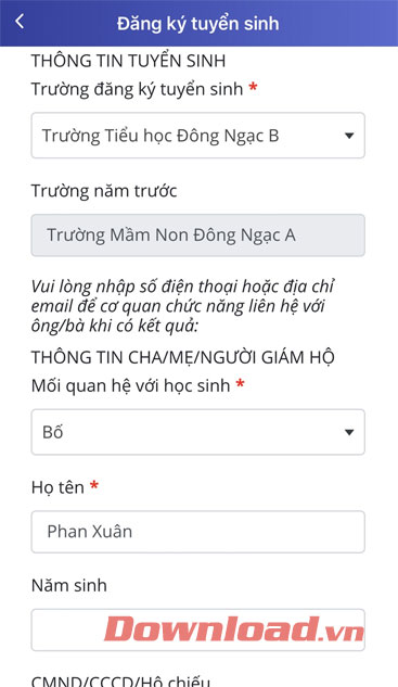 Chọn trường thành công